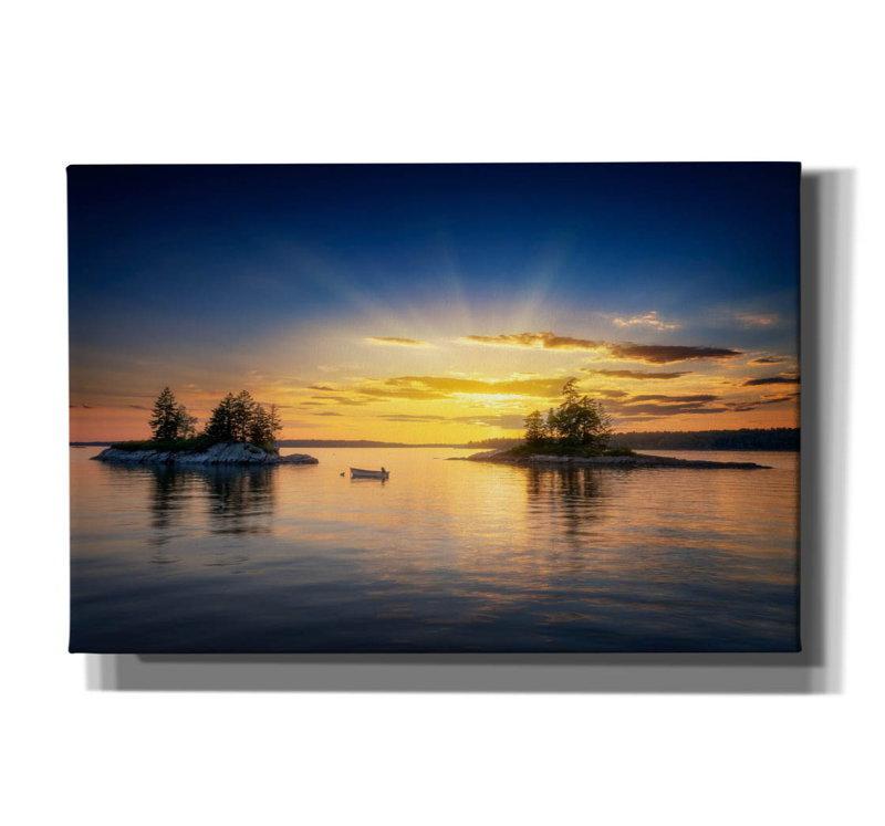 «Beyond The Sundown» par Rick Berk, art mural sur toile, H 40 po x l 60 po