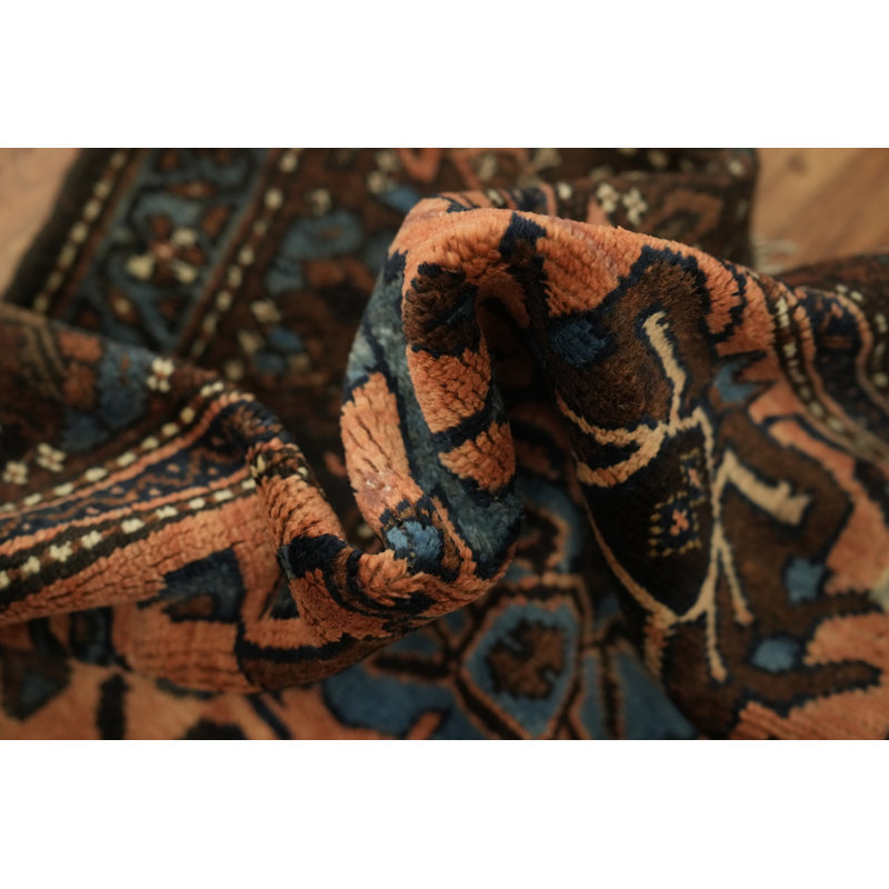 Tapis géométrique en laine Old 4x6