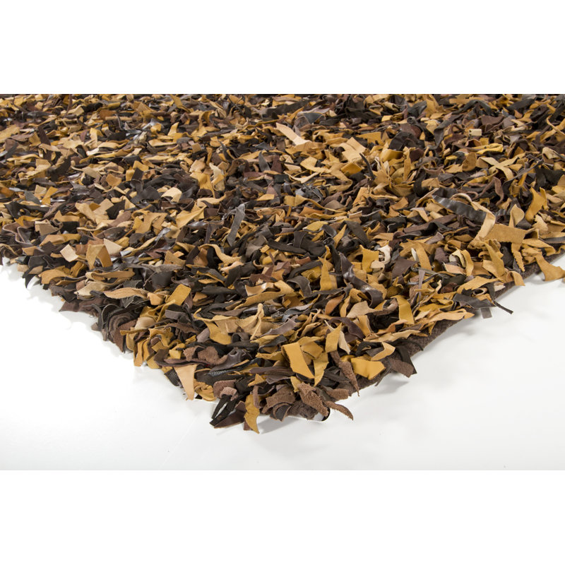 Tapis doré / brun Jawawn, Rectangle 3 pi 6 po x 5 pi 6 po