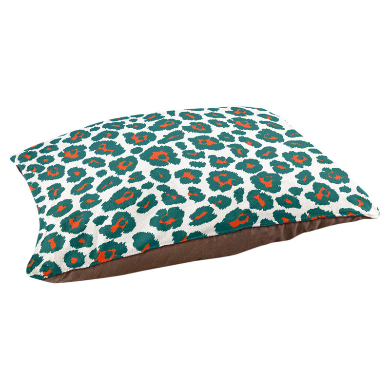 Coussin d'extérieur Seattle, Petit (l 18 po x P 28 po x H 4 po), Blanc / orange / bleu pacifique