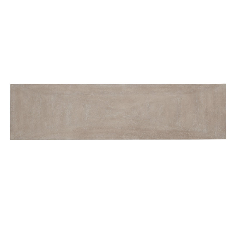 Malibu Transitional Beige Wood Console Table with Storage, 62''