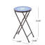 Table d'appoint en céramique, usage extérieur, unique