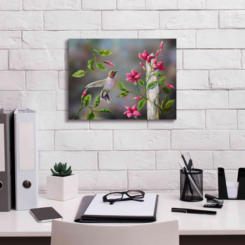 Peinture sur toile tendue, L 16 po x H 12 po x P 0,75 po