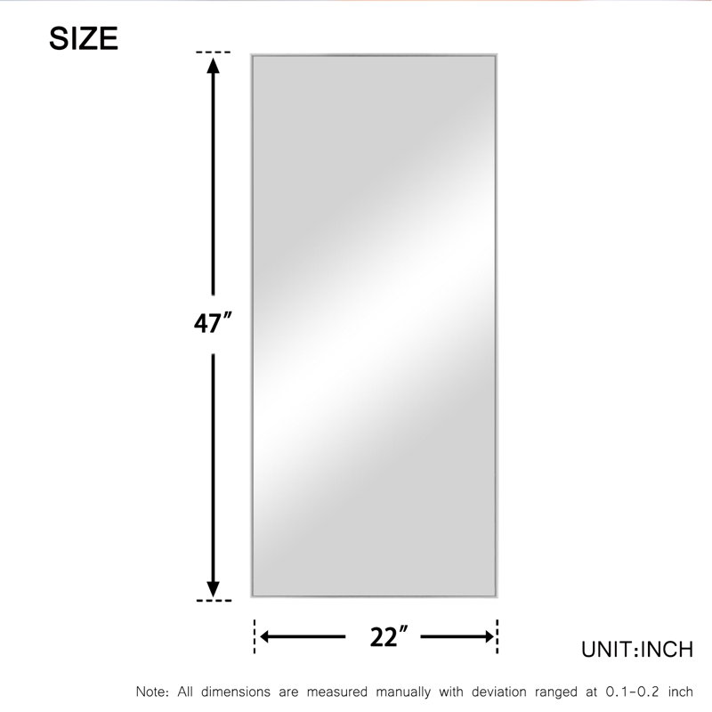 Miroir de salle de bain mural Talma, H 36 po x l 24 po, Argent argent