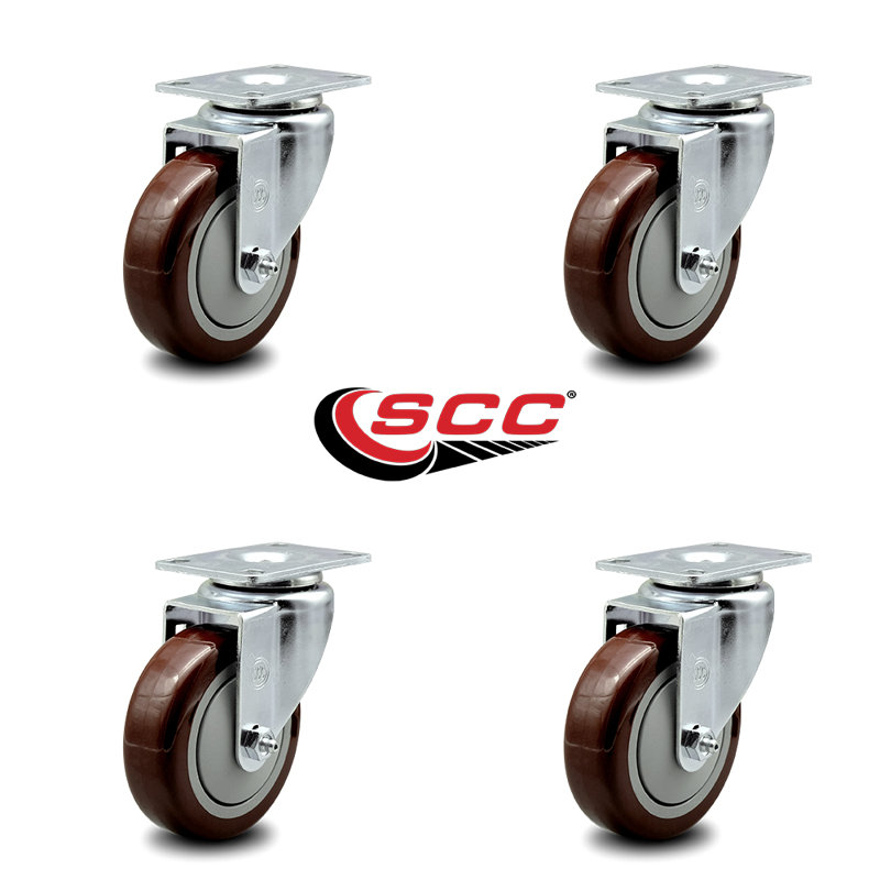 Polyurethane Swivel Top Plate Caster
