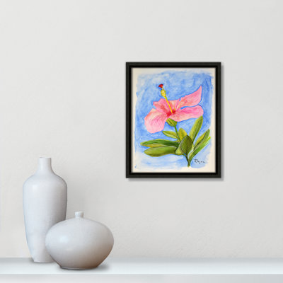 Fleur d'hibiscus rose par Mike Ragan