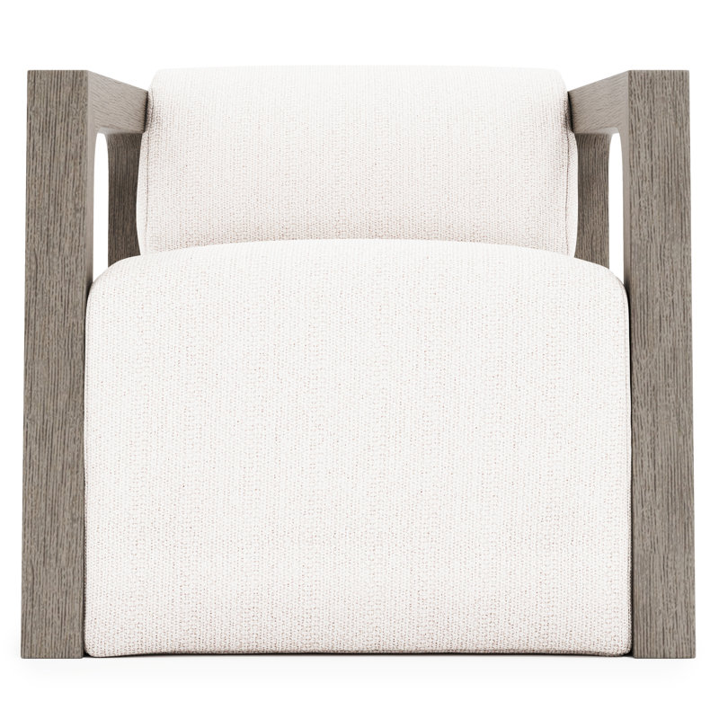 Leilani Outdoor Teak Swivel Lounge Chair, Weathered Teak