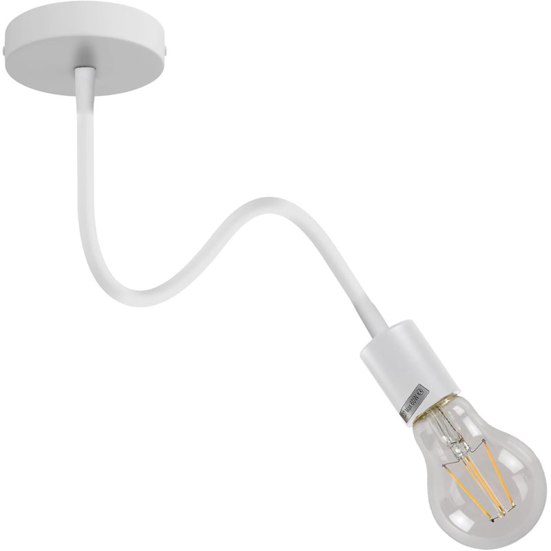 Ananio Armed Sconce, White, No