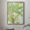 «Island Leaf Fresco I», reproduction encadrée - bois massif