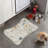 Subtle Meadow Florals - 1 Piece Bone Shape Feeding Mat
