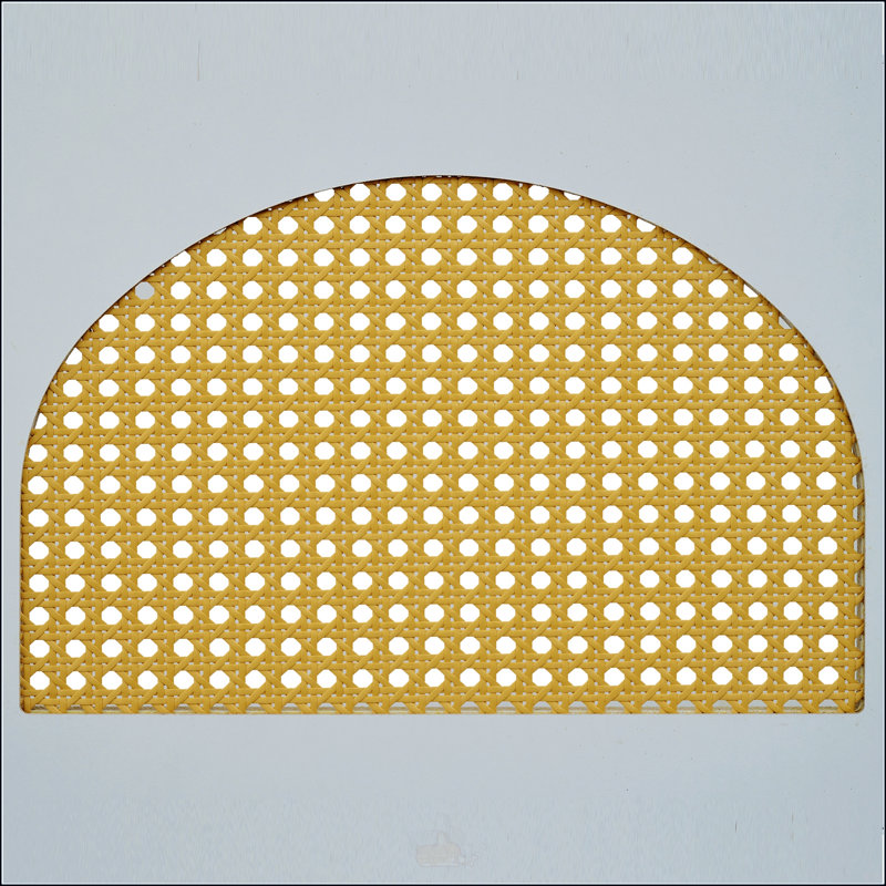 Structure de lit simple avec tête de lit en rotin, lumières DEL, station de charge, sans sommier, sans bruit, assemblage facile, blanc
