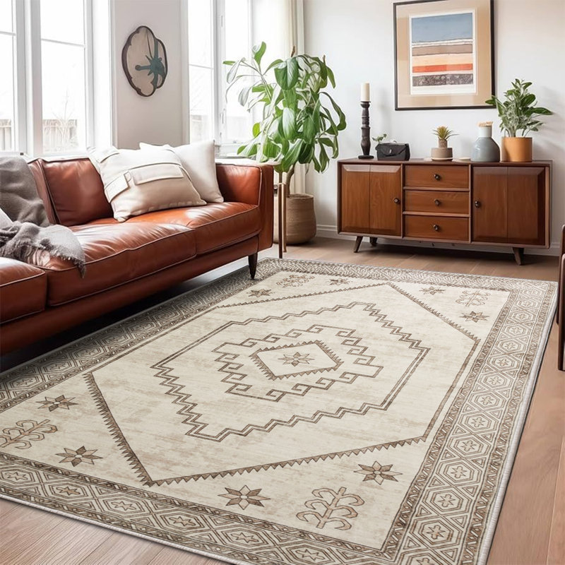 Vintage Look Shag Area Rug, Rectangle 200 x 290 cm