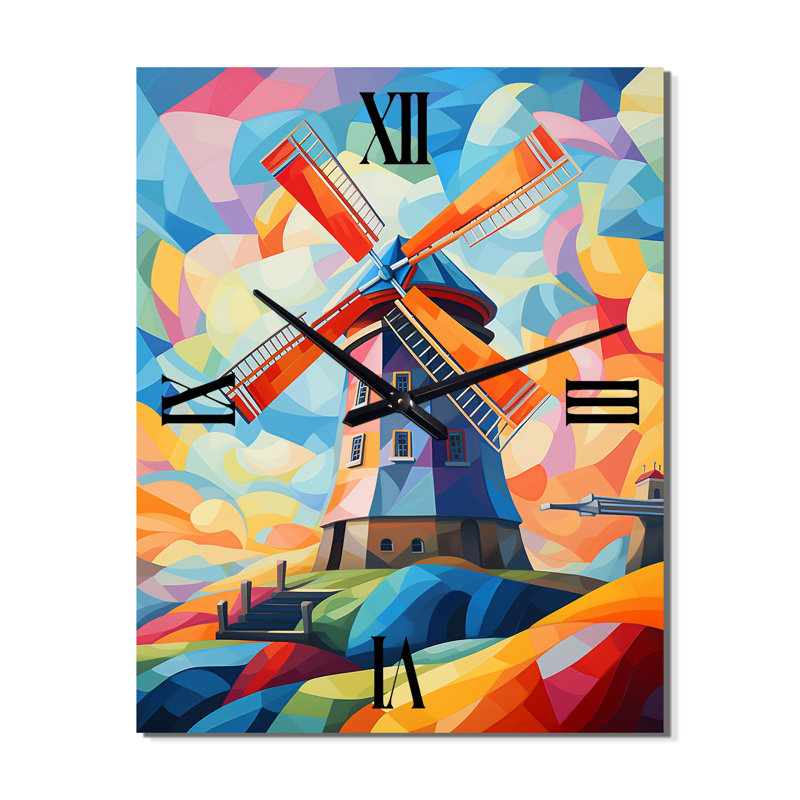 Horloge murale surélevée Neo-Fauvist, Petit