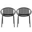 Ensemble de 2 chaises de patio empilables-1401204623