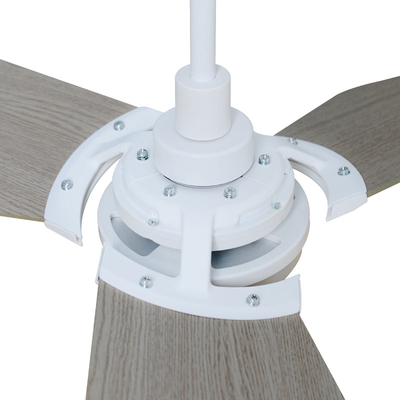 Ventilateur de plafond intelligent à 3 pales avec DEL, télécommande et ensemble d'éclairage inclus, 56 po