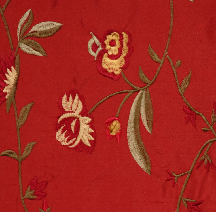 Premier Floral/Foliage Fabric, Brown