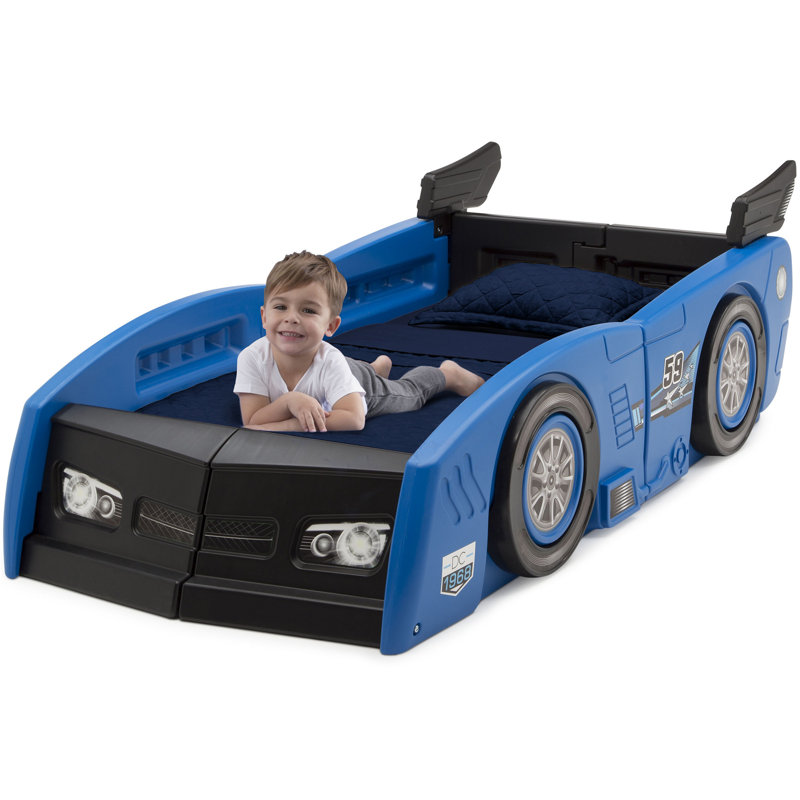Delta Children Grand Prix Toddler to Twin Bed, Blue
