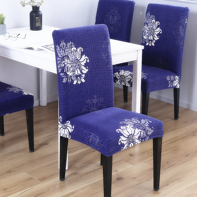 Housse pour chaise de salle à manger, Bleu marine