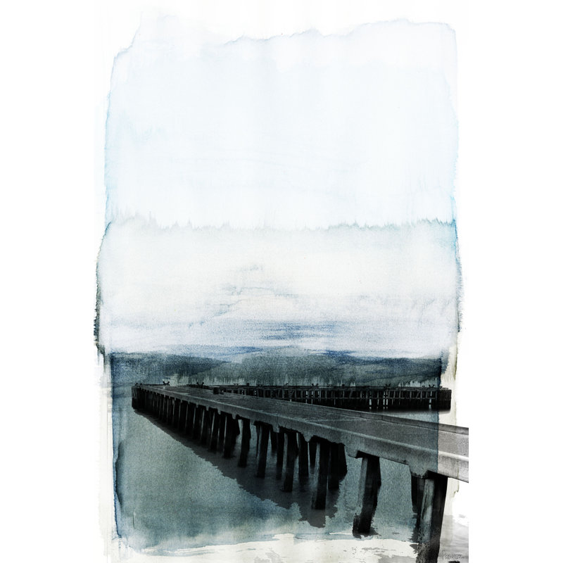 « wharf » par parvez taj,, reproduction d’art sur toile tendue, H 60 po x l 40 po