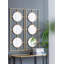 Miroir mural 3 pièces dans un cadre rectangulaire doré, décoration murale pour le salon de la chambre à coucher, 43 po x 16 po