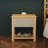 Modern Bed Frame Set With 2 Nightstands-1252862740-1252862741