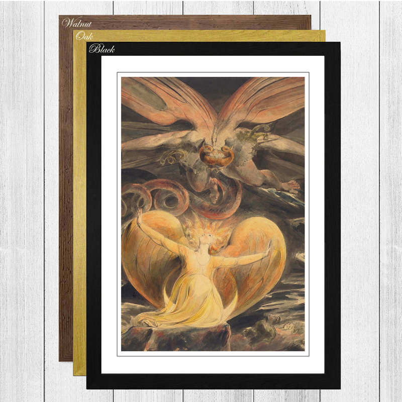 William Blake - Single Picture Frame Painting, Walnut