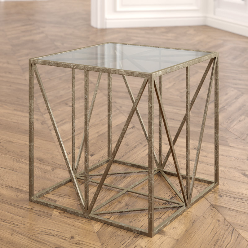 Fontenoy Glass Top End Table