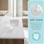 Lavabo de 48 po en céramique pour lavabo de salle de bain, facile à essuyer