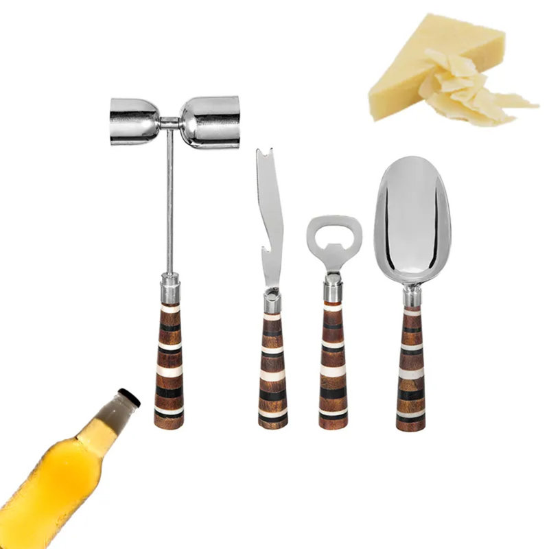 Ensemble de bar de 4 pièces de qualité professionnelle - moderne et ergonomique pour un plaisir durable