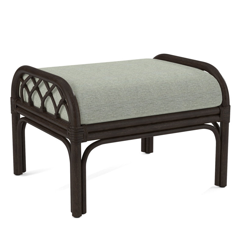 Edgewater Ottoman, Brown Geometric, 0456-33, Java