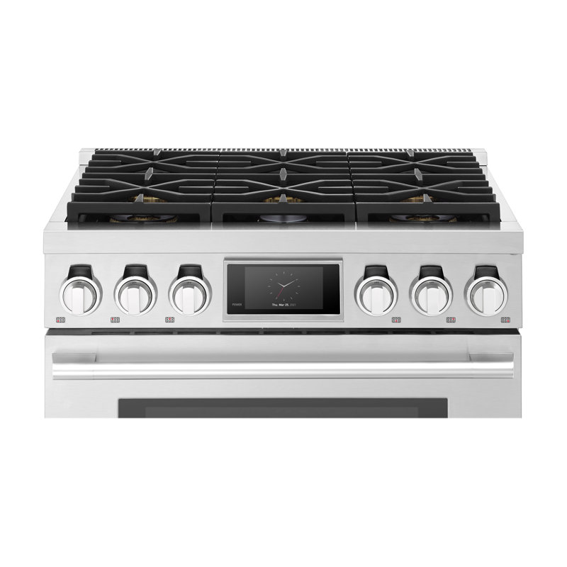 36-Inch Dual-Fuel Pro Range With Six Burners
