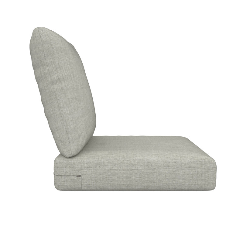 Deep Seating Outdoor Sunbrella® Seat/Back Cushion, Canvas Granite Sunbrella® Canvas