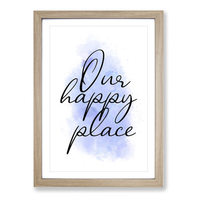 Our Happy Place V2 - Framed Print