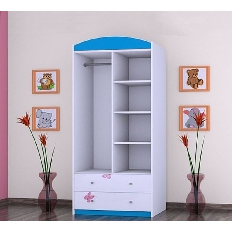 Holton 2 Door Wardrobe, Blue