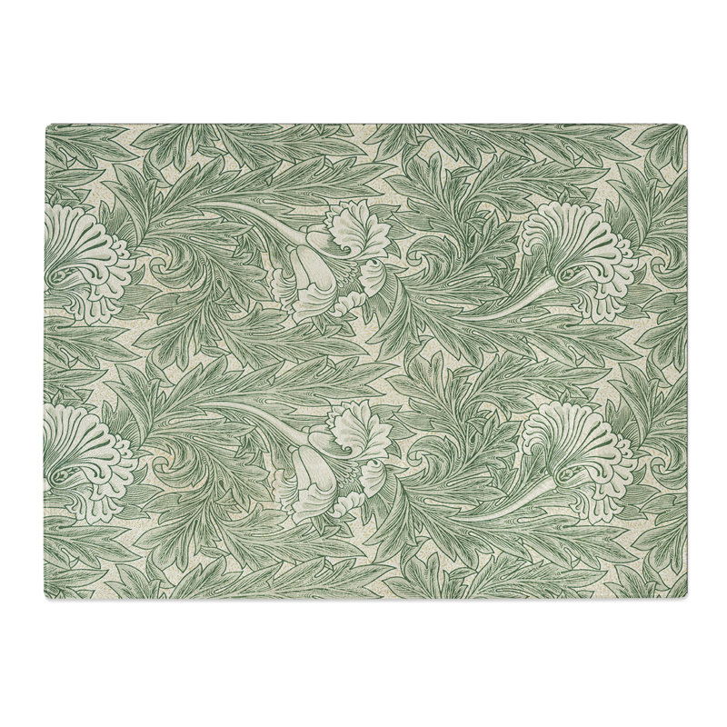 Tulips Print By William Morris Pattern  Glass Chopping Board