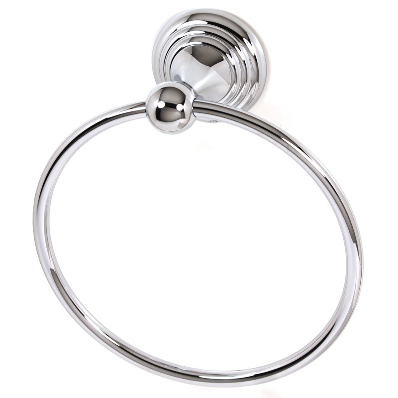 Embassy Wall Mounted Towel Ring, Polished Chrome