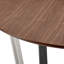 Ensemble de table de salle à manger 48 pièces en noyer avec cadre en métal et chaises rembourrées en tissu Mirjka-830981588-830981586