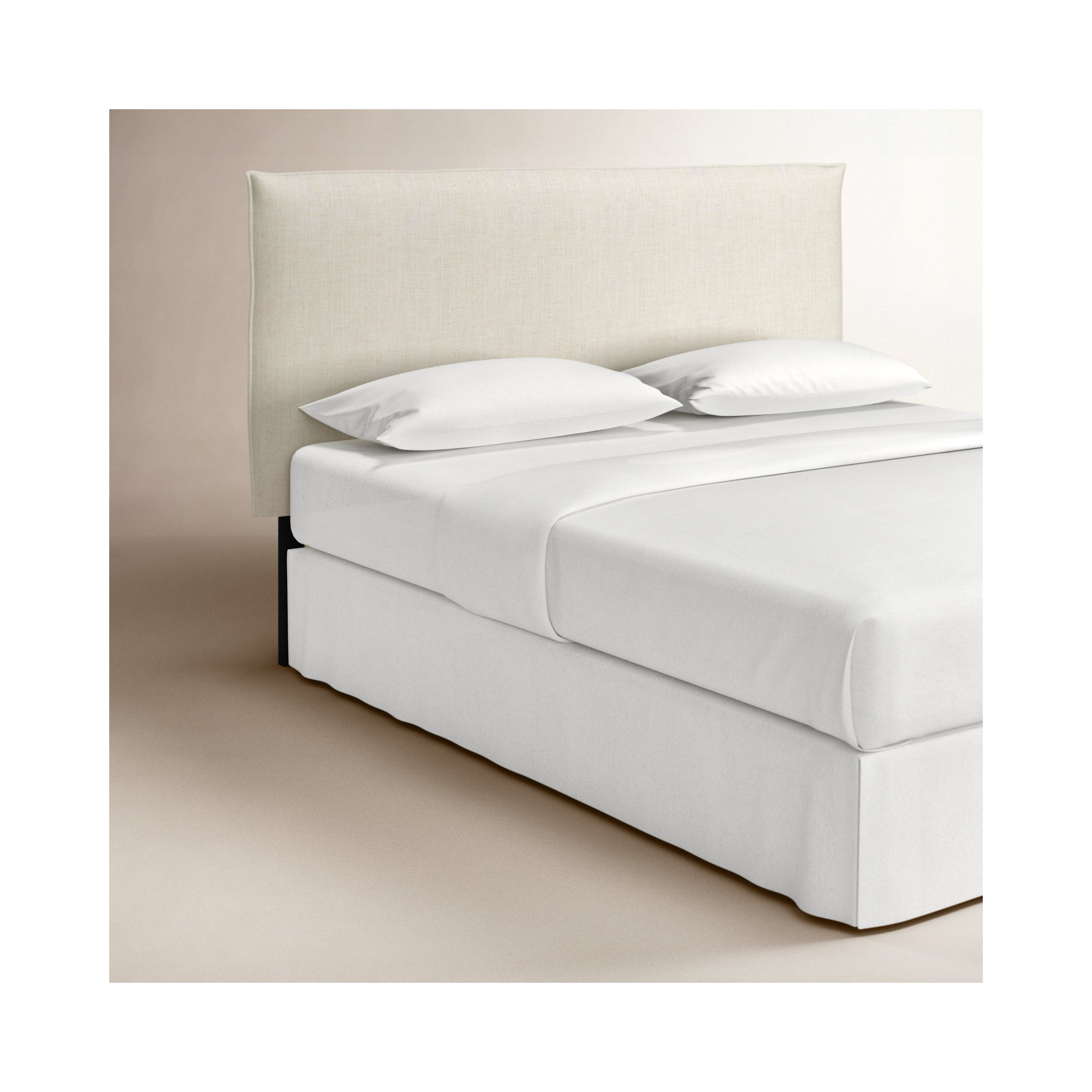 Halcyon Upholstered Headboard, Classic Talc Linen, California King
