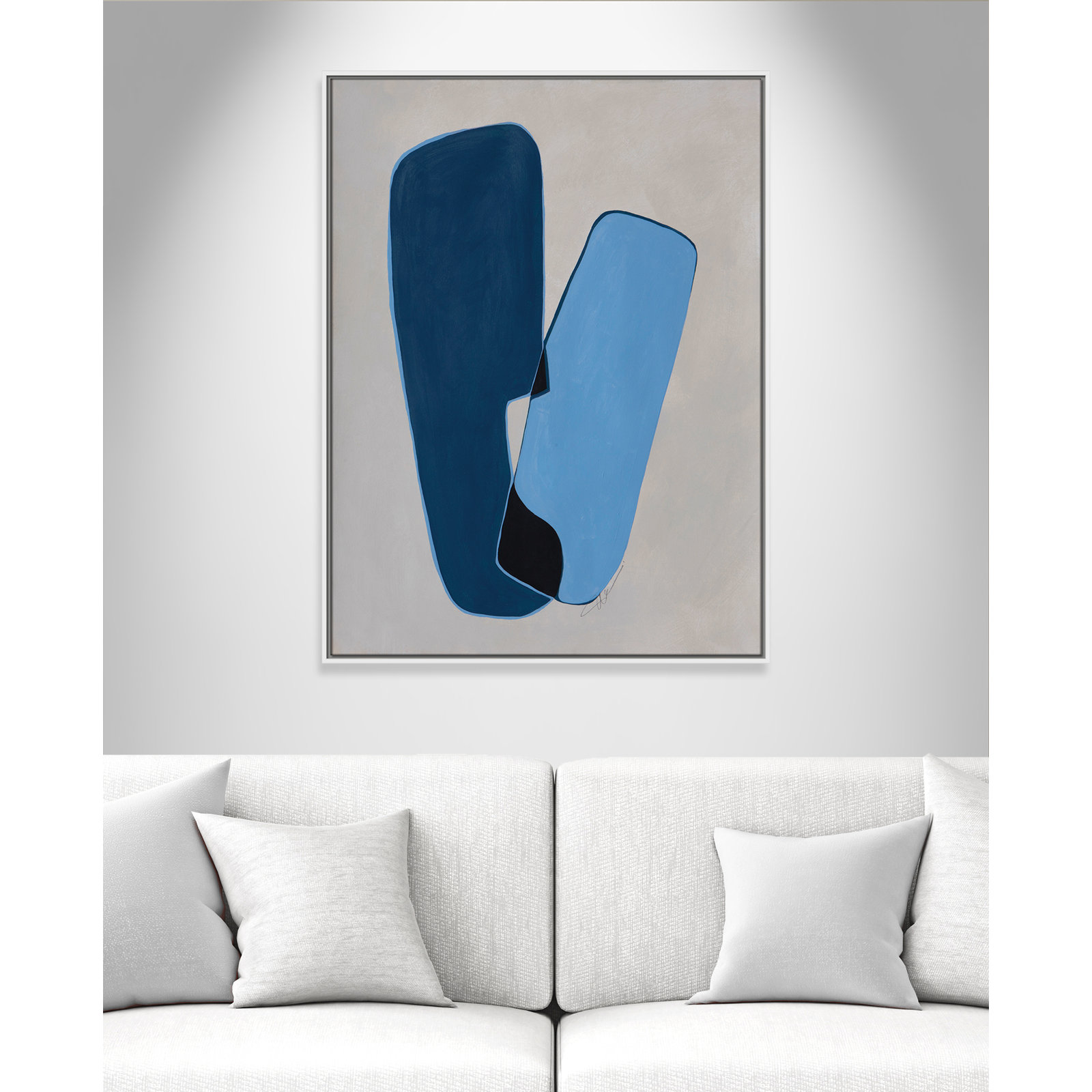 In Unity Collection "In Unity II" Print, 41.5" H x 31.5" W x 2" D, White Framed