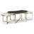 Satin Brass Marble Top Coffee Table