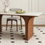 Ensemble de table de salle à manger et de chaises en pierre de style paléo-106572120