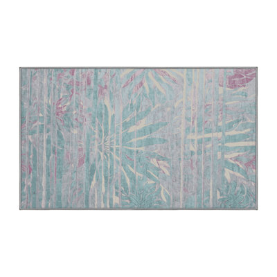 Tapis gris lavable à la machine