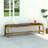 Acacia Wood 3 Seater Bench