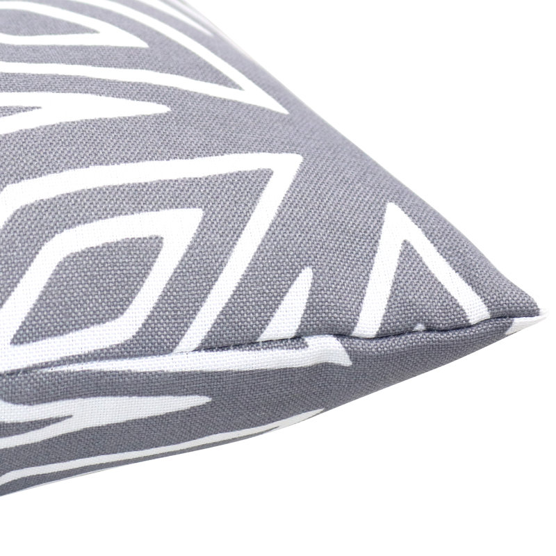 Coussins décoratifs 19 po, Motif géométrique gris