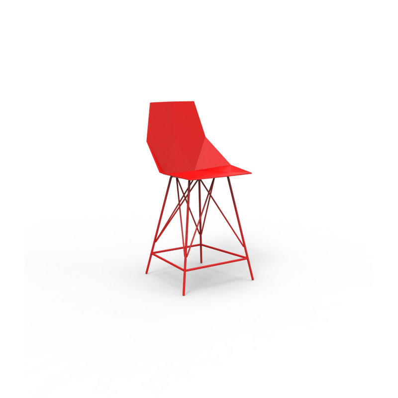 Tabouret de bar 29,5 po Faz, Blanc, Tabouret de comptoir (siège d'une hauteur de 26 p