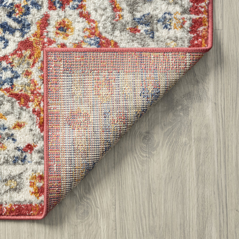 Tapis oriental bleu marine Adriana, Rectangle 2 pi x 3 pi, Red/Blue