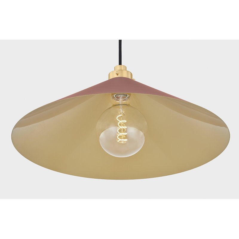 Luminaire suspendu classique 1 lumière Clivedon par Mark D. Sikes pour Hudson Valley Lighting, H 8,5 po x l 20 po x P 20 po