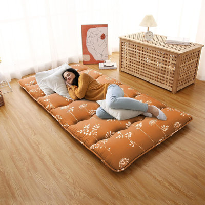 Futon Floor Mattress Japanese Style Floral Pattern Mattress For Floor