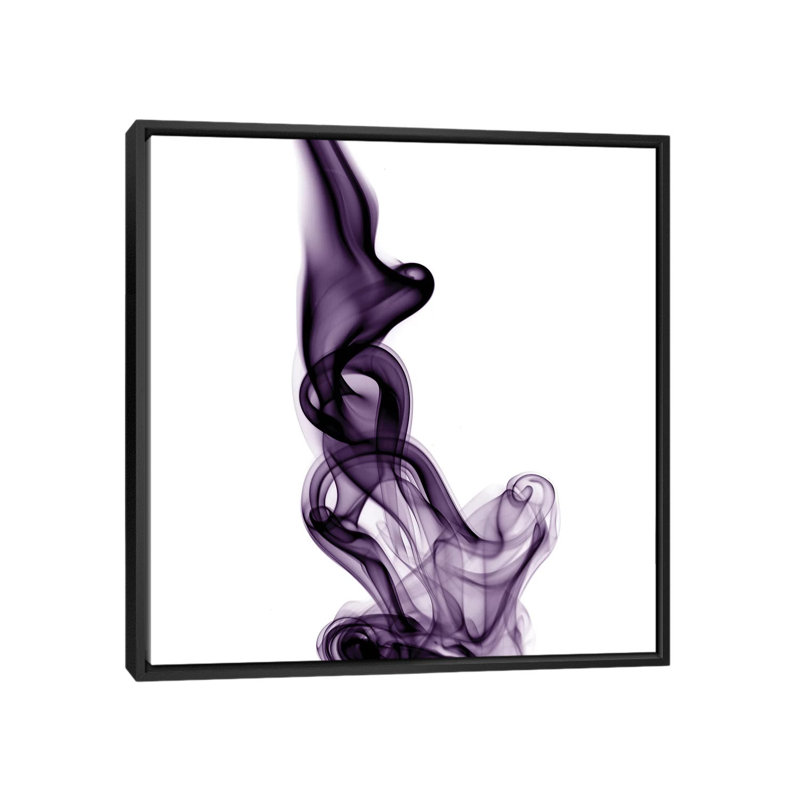 «Smoke VII», impression sur toile, Toile encadrée noire, H 5 po x l 18 po x P 18 po, Pas de tapis