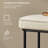 Bench For Entryway, Sitting Bench, Ottoman Benich With Steel Frame, Synthetic Leather With Stitching, Mid-Century Modern-501835705